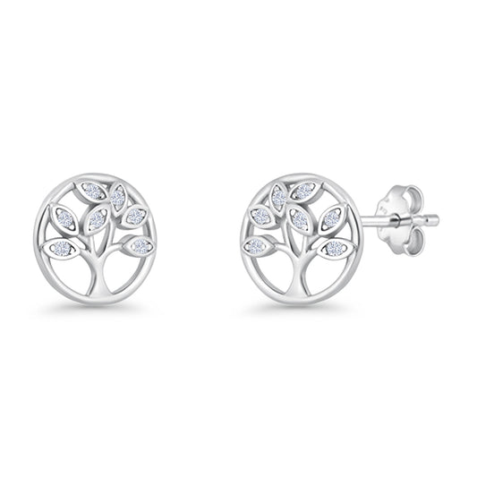 Tree Of Life Stud Earrings