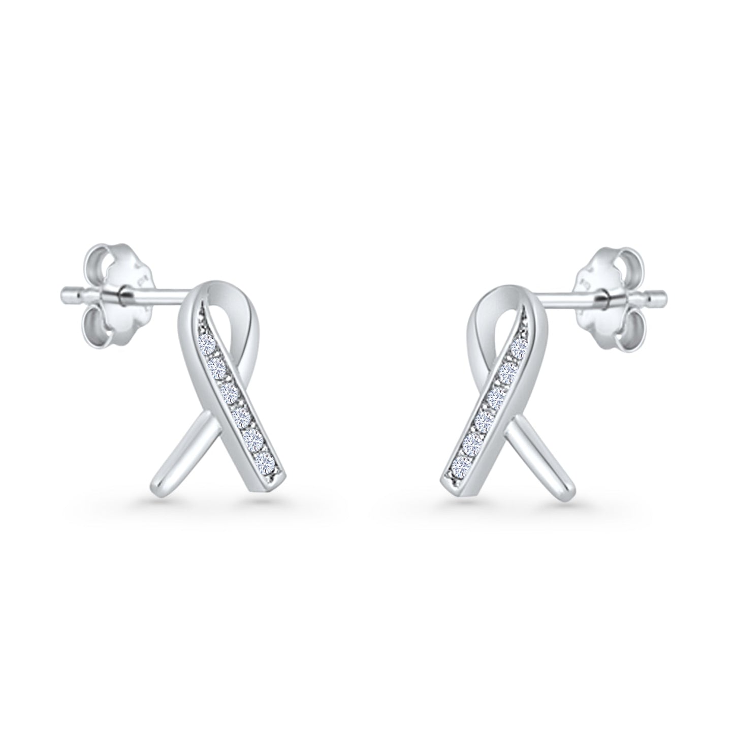 Ribbon Stud Earring