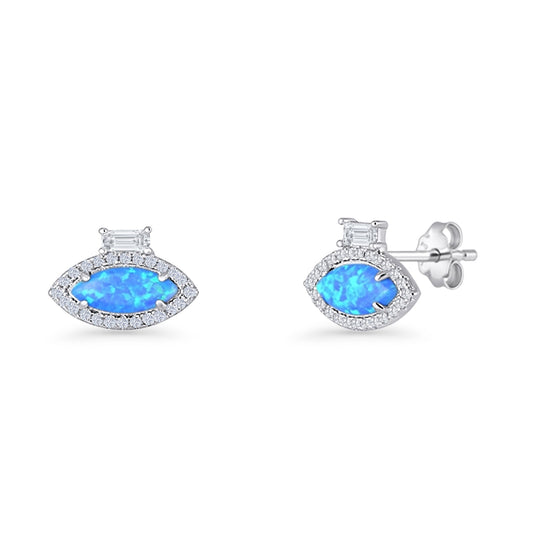 Evil Eye Stud Earrings