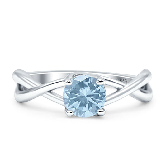 Split Shank Solitaire Ring