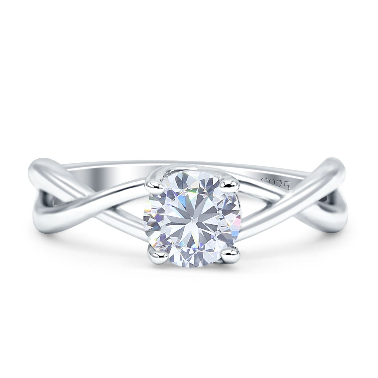 Split Shank Solitaire Ring