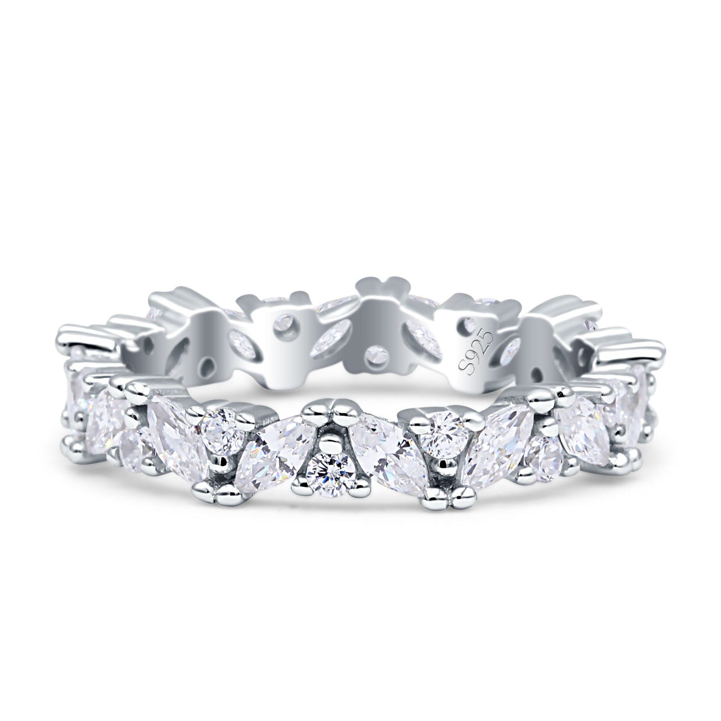 Full Eternity Cubic Zirconia Stackable Ring