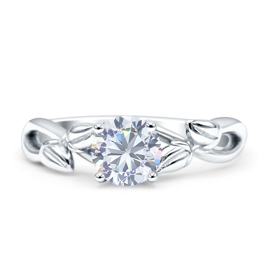 Budding Willow Solitaire Ring