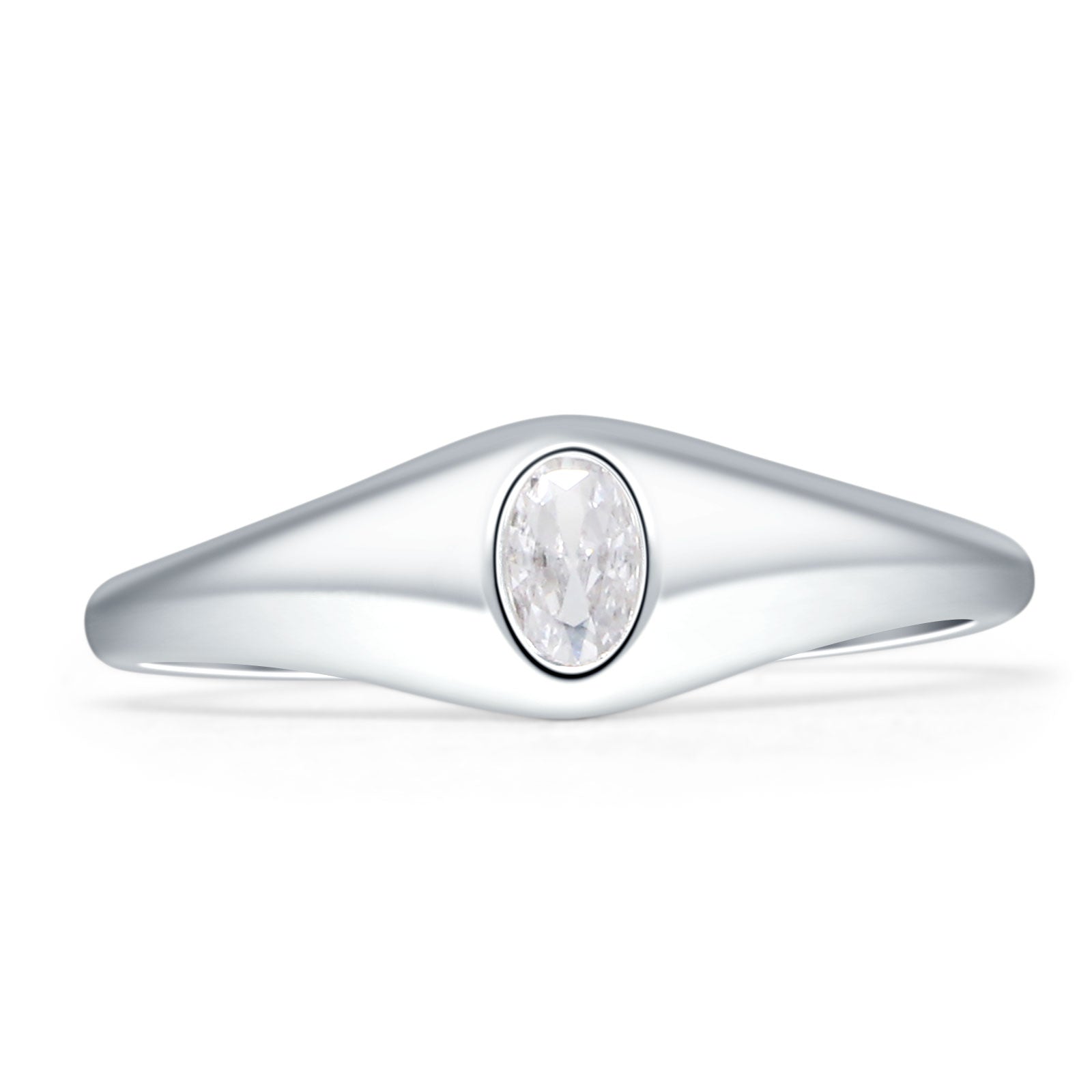 Oval Solitaire Ring