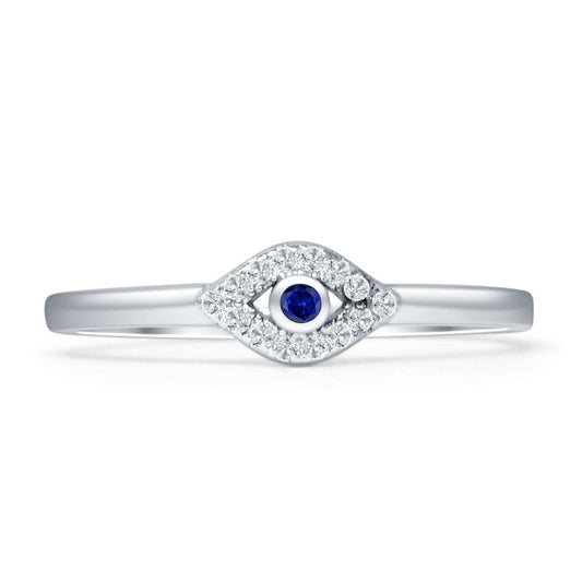 Evil Eye CZ Ring