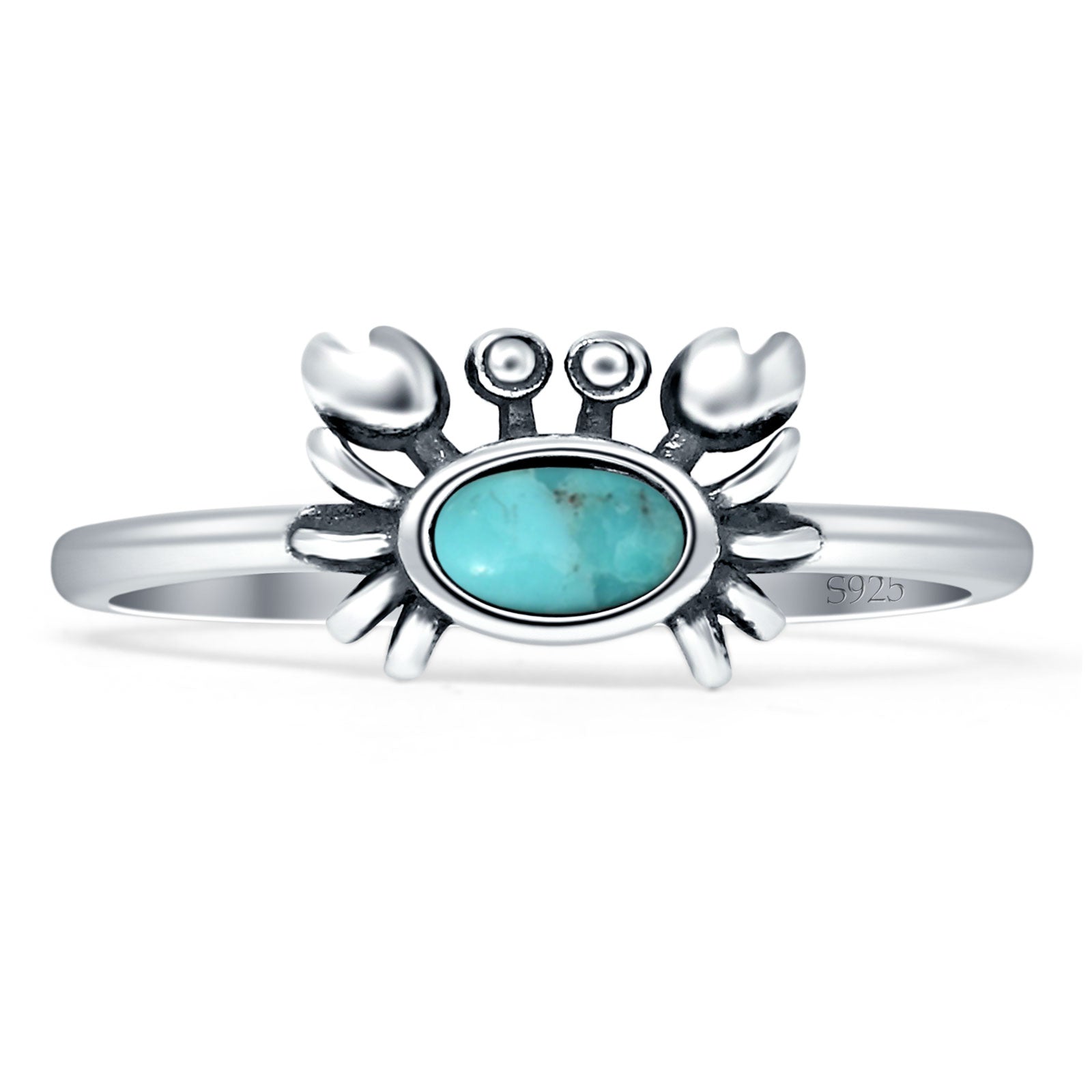 Oxidized Crab Ring