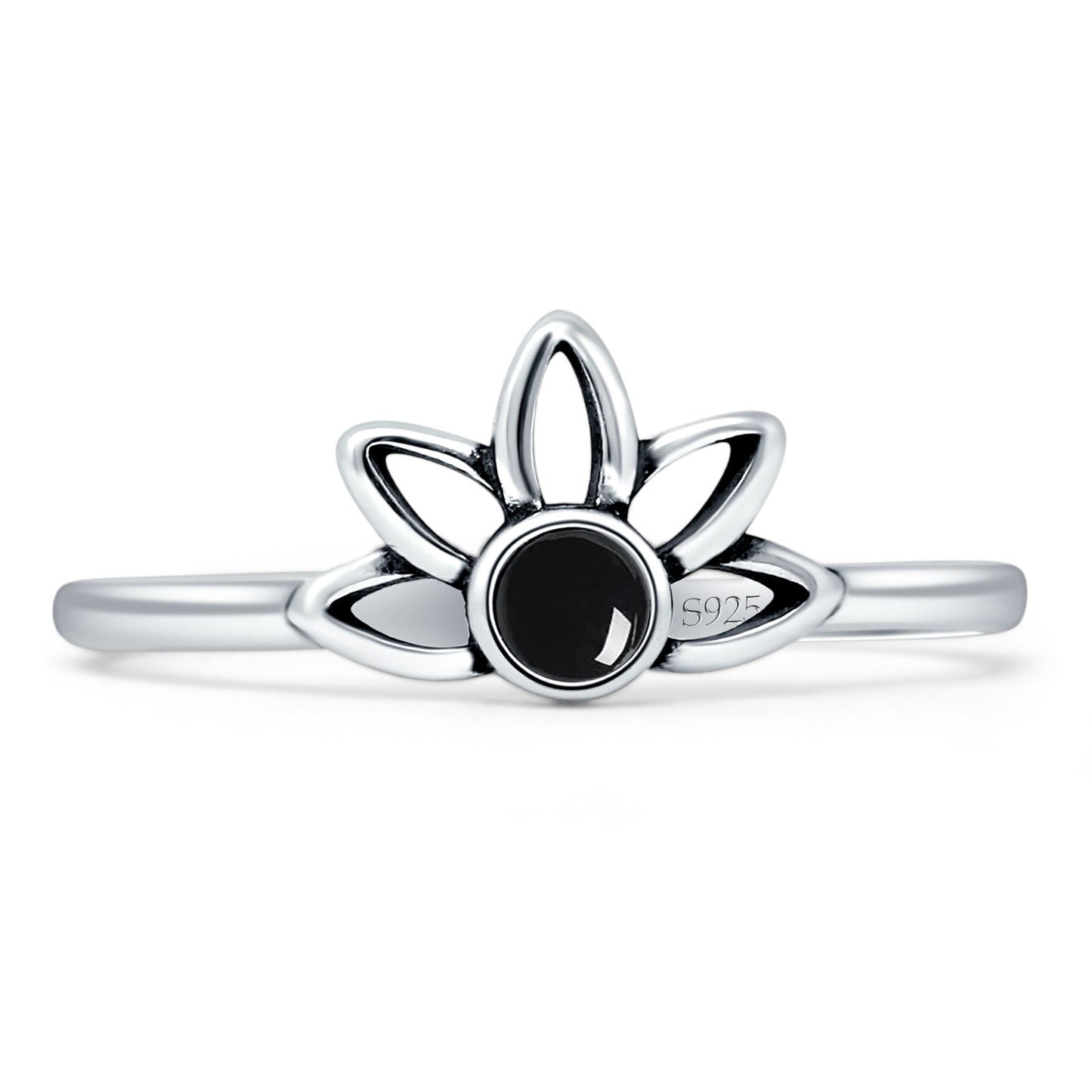 Oxidized Floral Ring