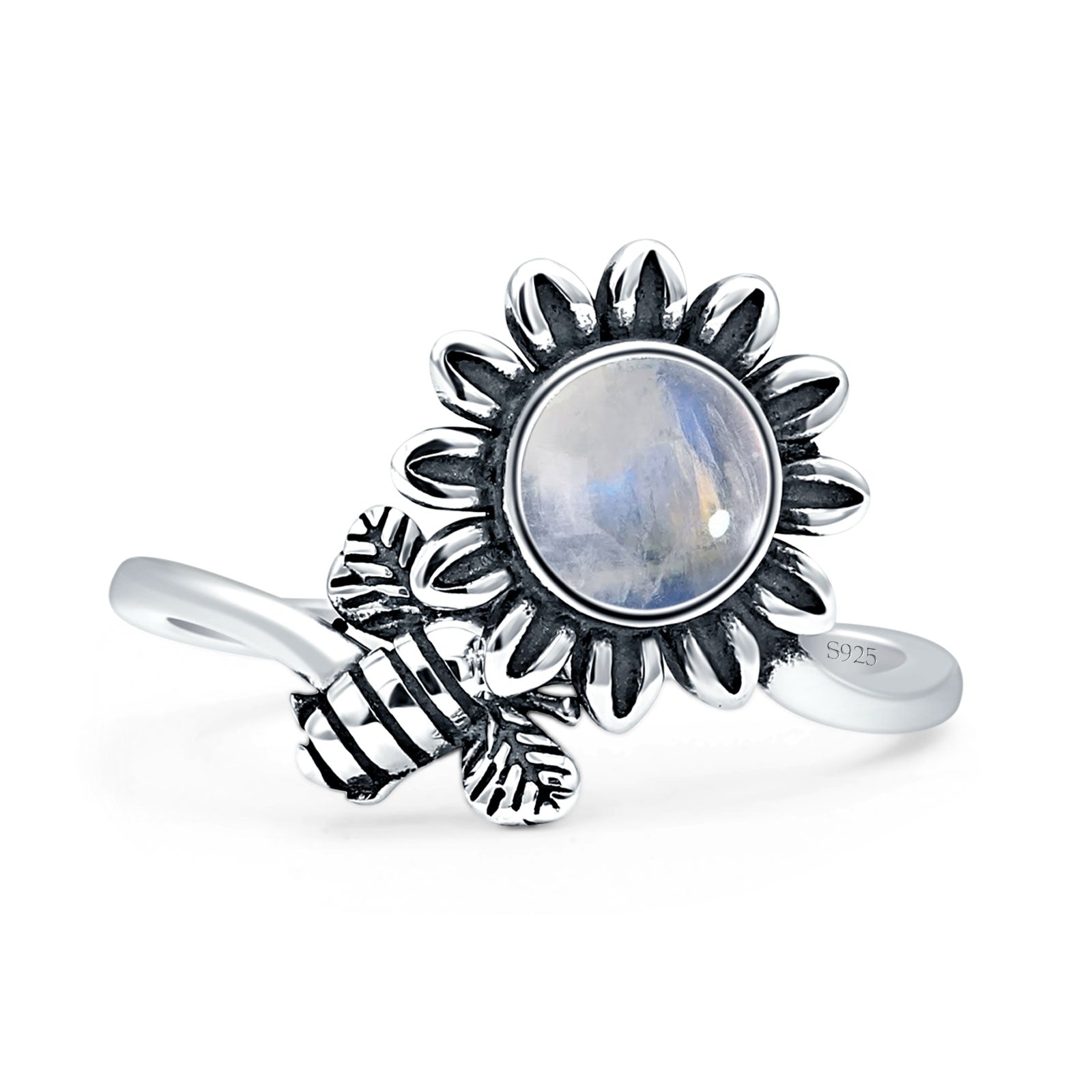 Flower & Bee Ring