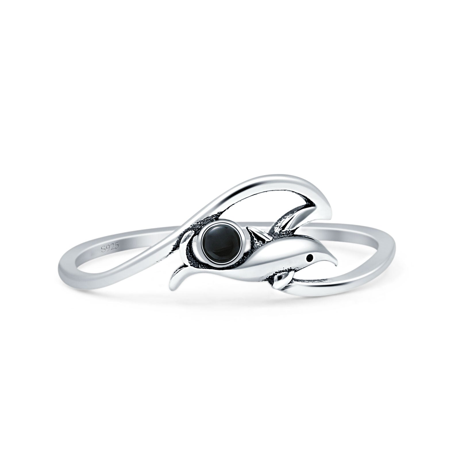 Dolphin & Wave Ring