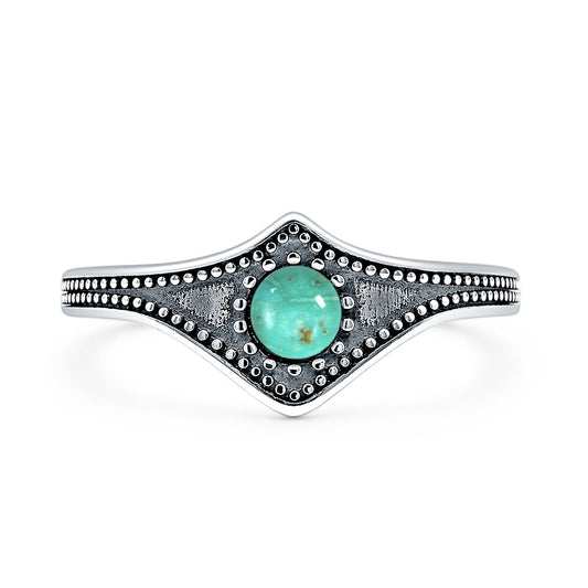 Beaded Halo Chevron Ring