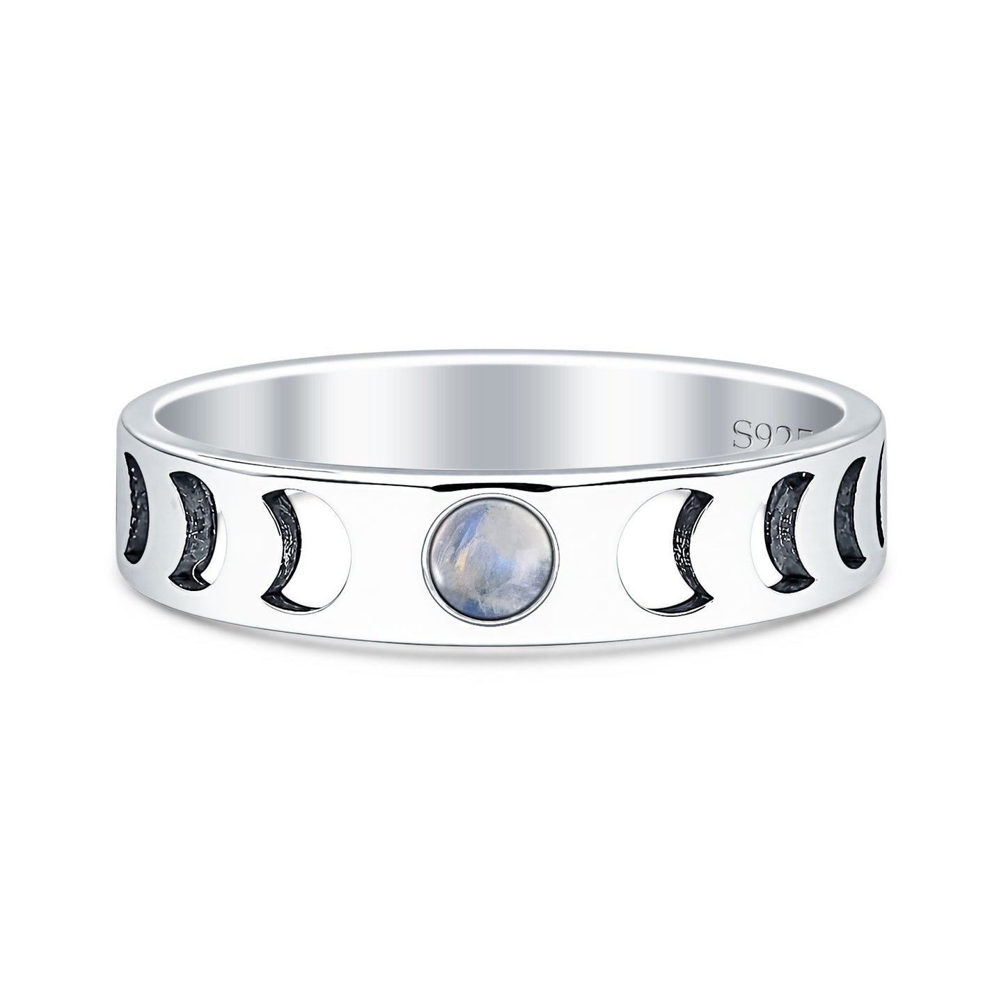 Moon Phases Band Ring