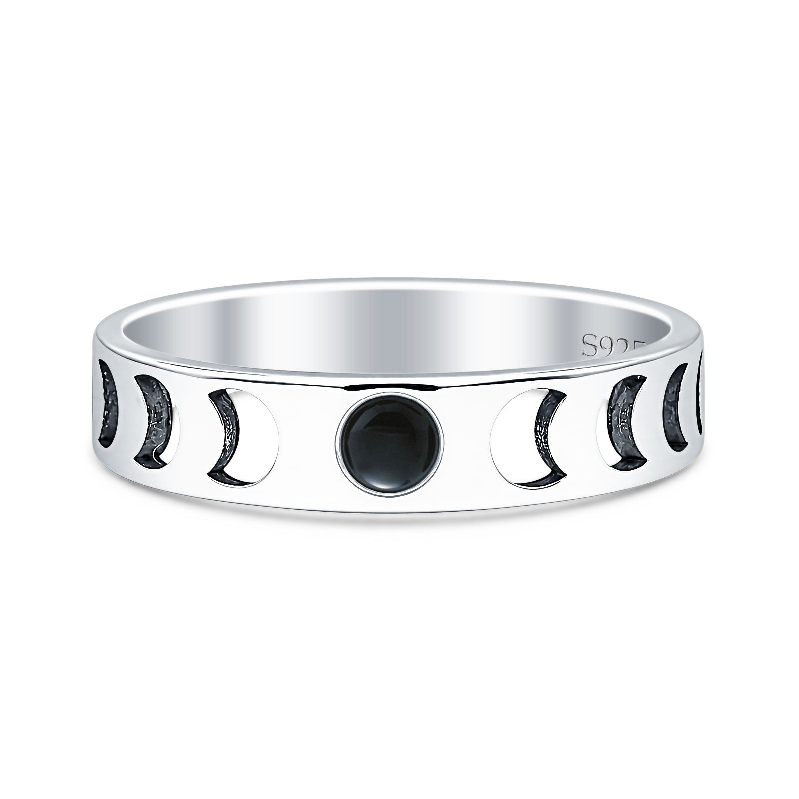 Moon Phases Band Ring