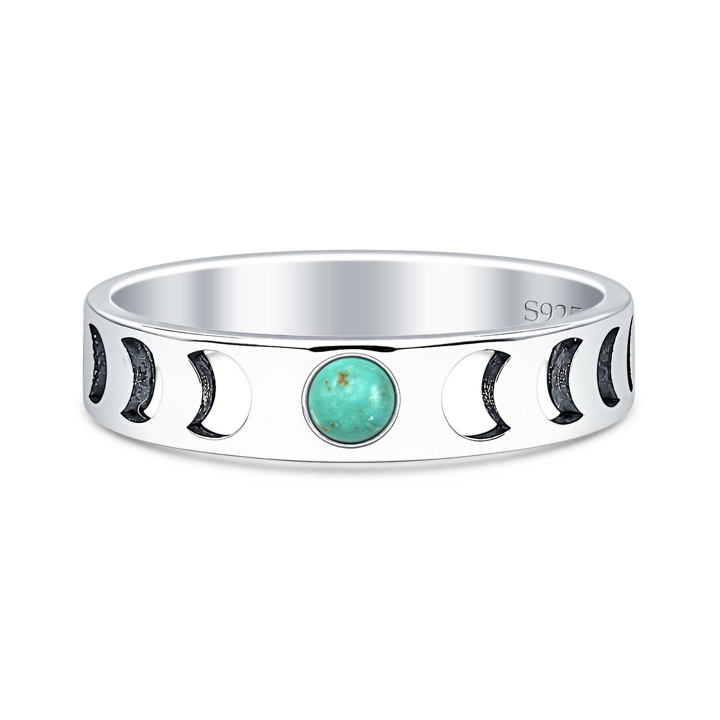 Moon Phases Band Ring