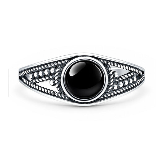 Round Stone Ring