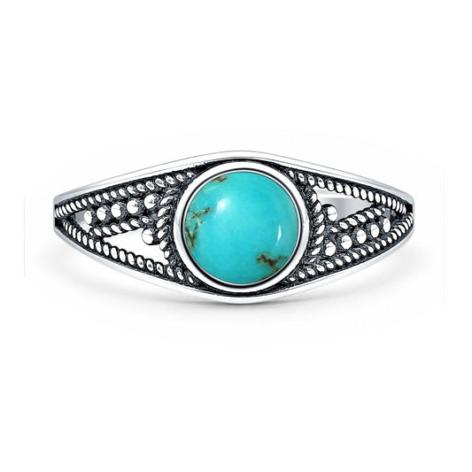 Round Stone Ring