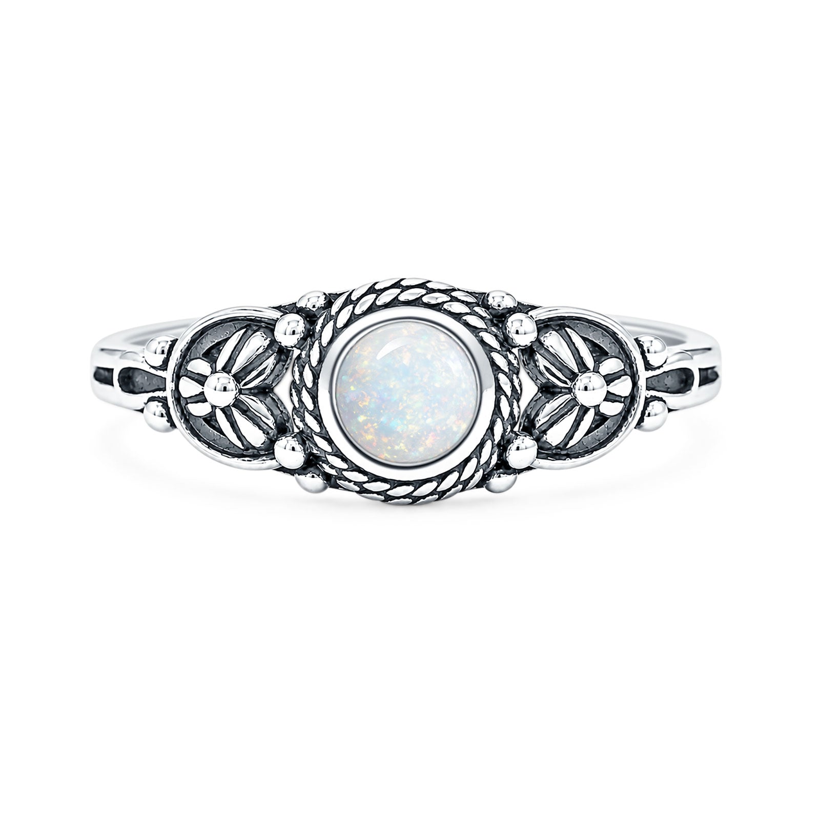 Floral Stone Ring