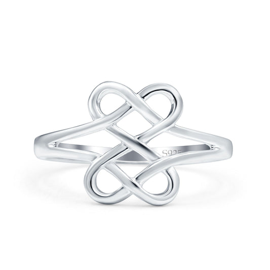 Celtic Oxidized Band Thumb Ring