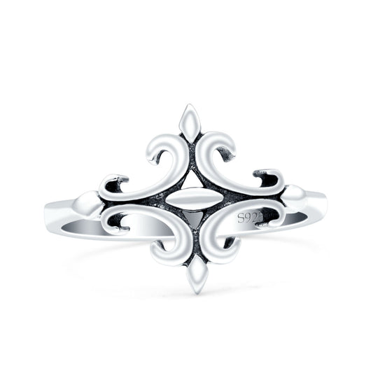 Celtic Oxidized Band Thumb Ring (13mm)