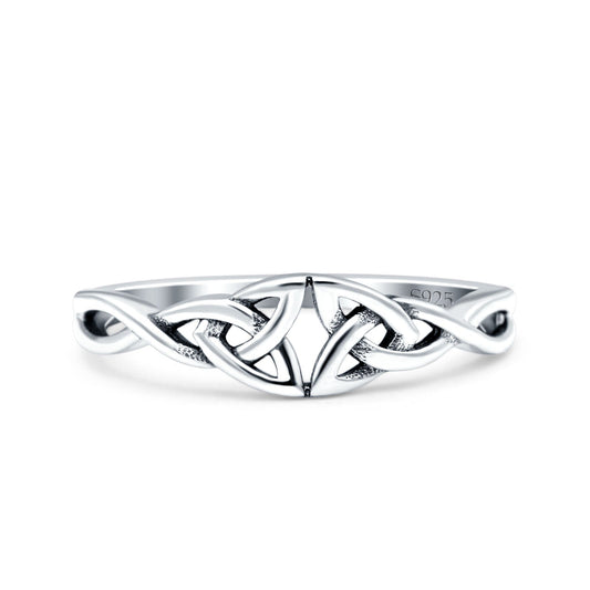 Celtic Oxidized Band Thumb Ring (5mm)