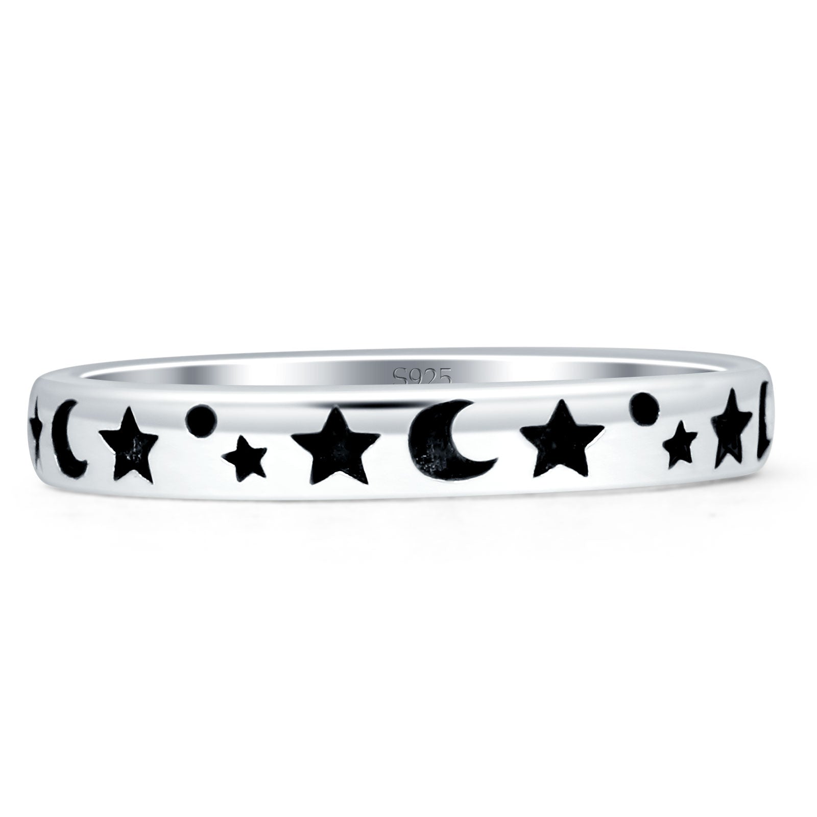 Celestial Moon Star Ring