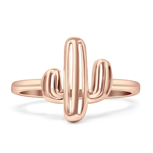 Cactus Rose Tone Plain Ring Band