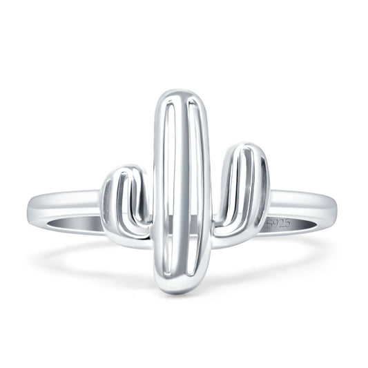 Cactus Ring Plain Band