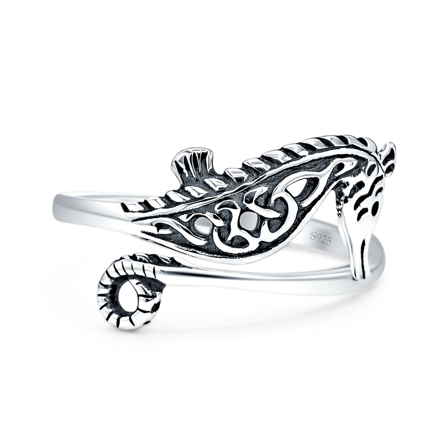 Celtic Seahorse Ring