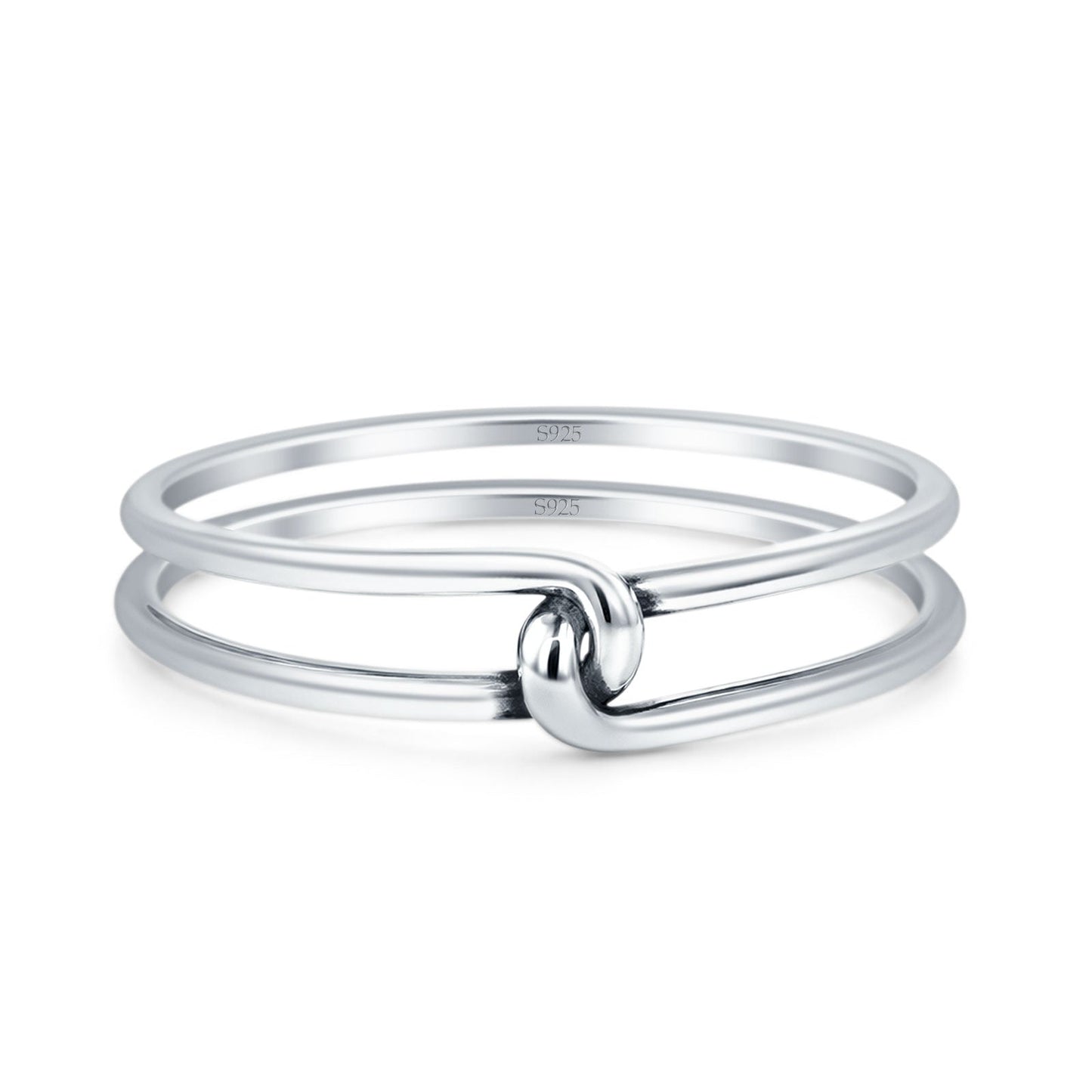 Double Band Knot Ring