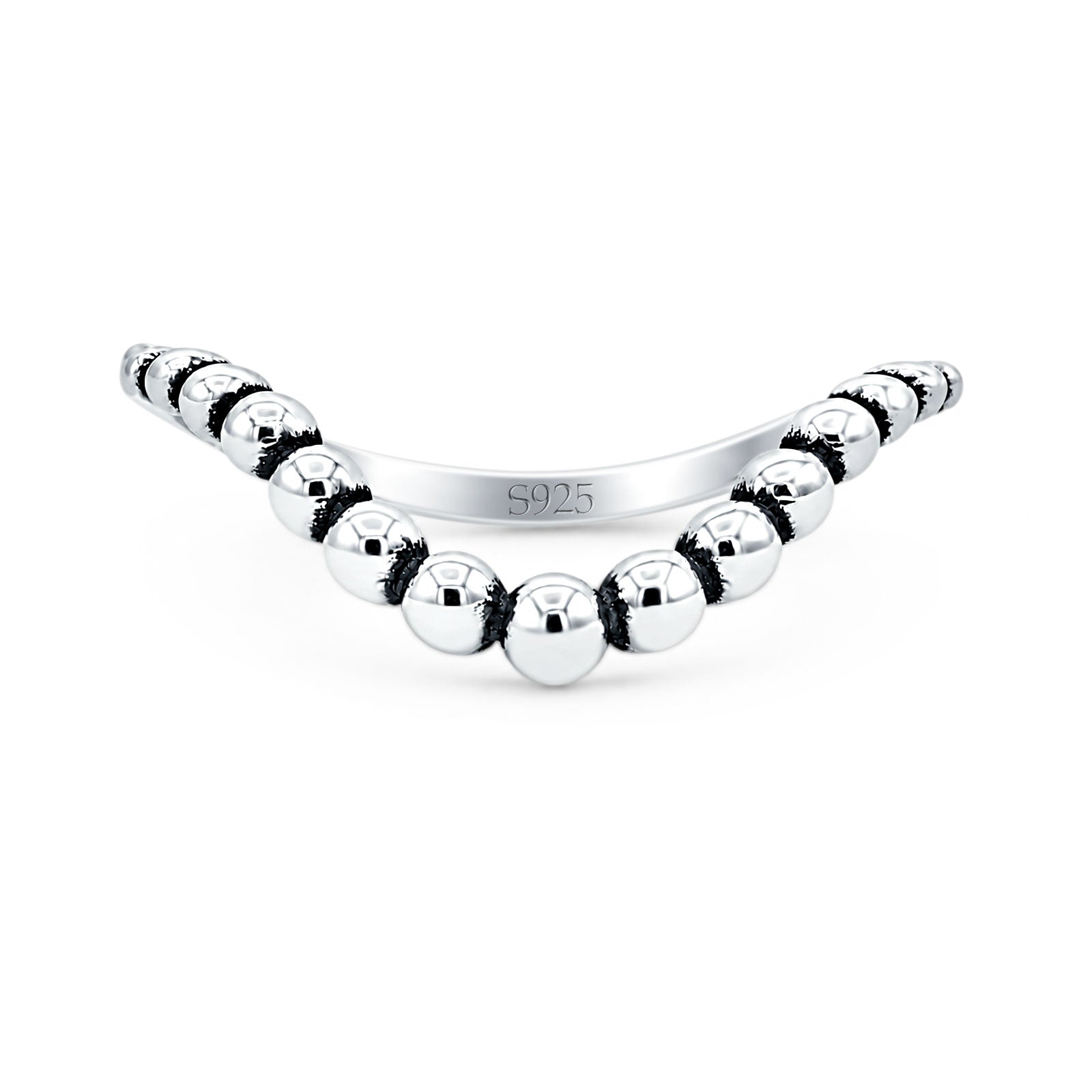 Beaded Chevron Ring