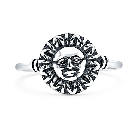 Sun Face Ring