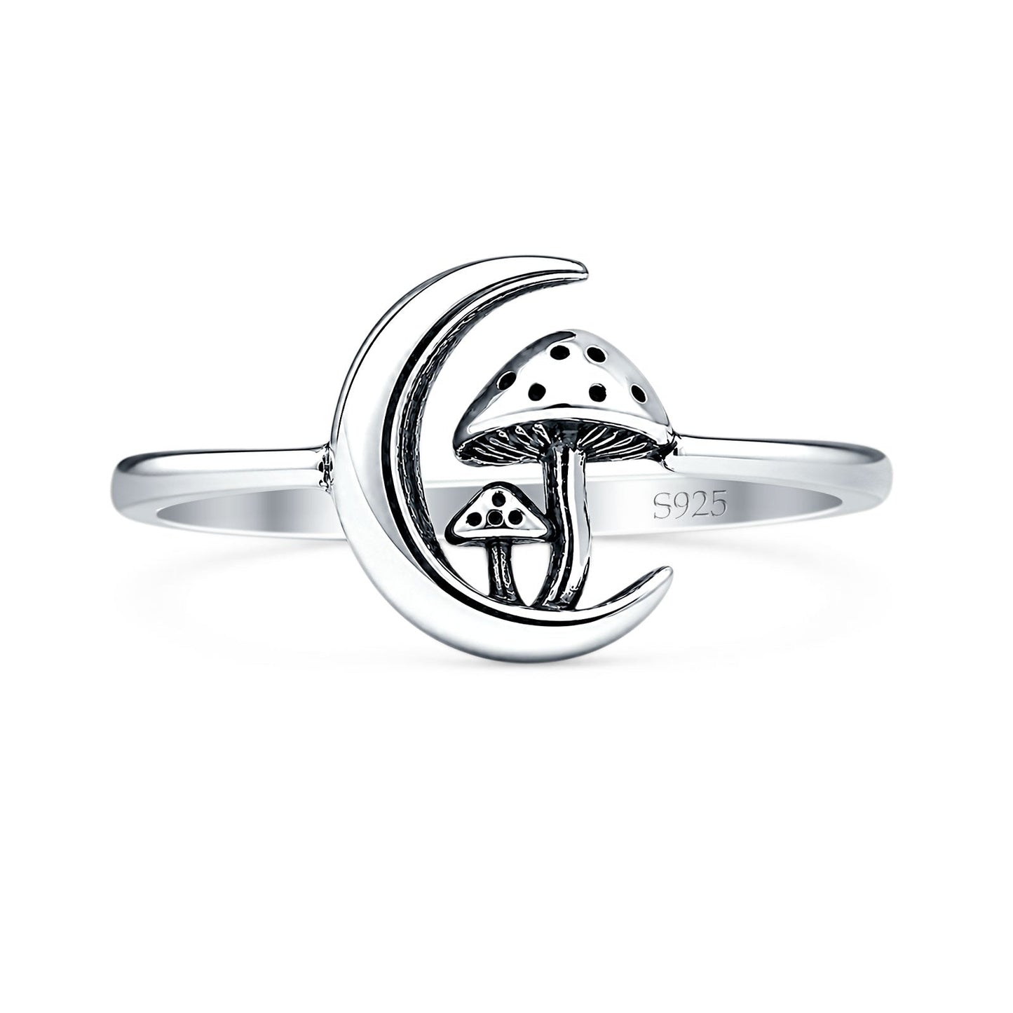 Crescent Moon Mushroom Ring