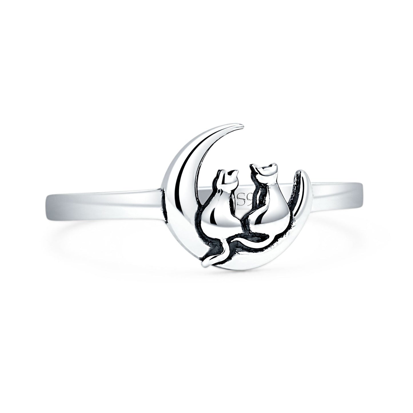 Cat Moon Ring