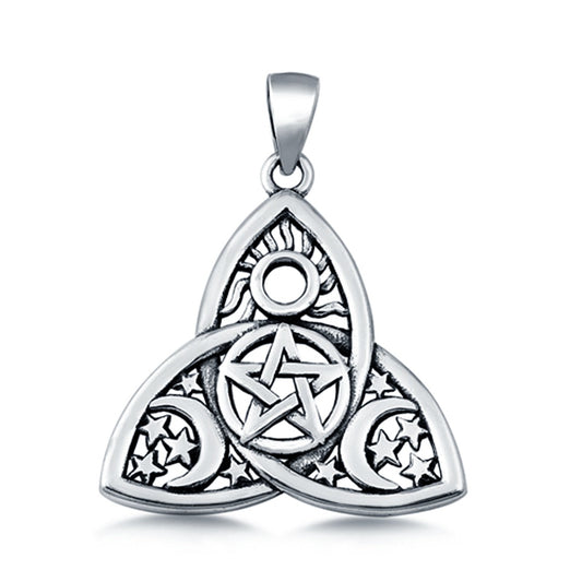 Triquetra Pentagram Charm Pendant