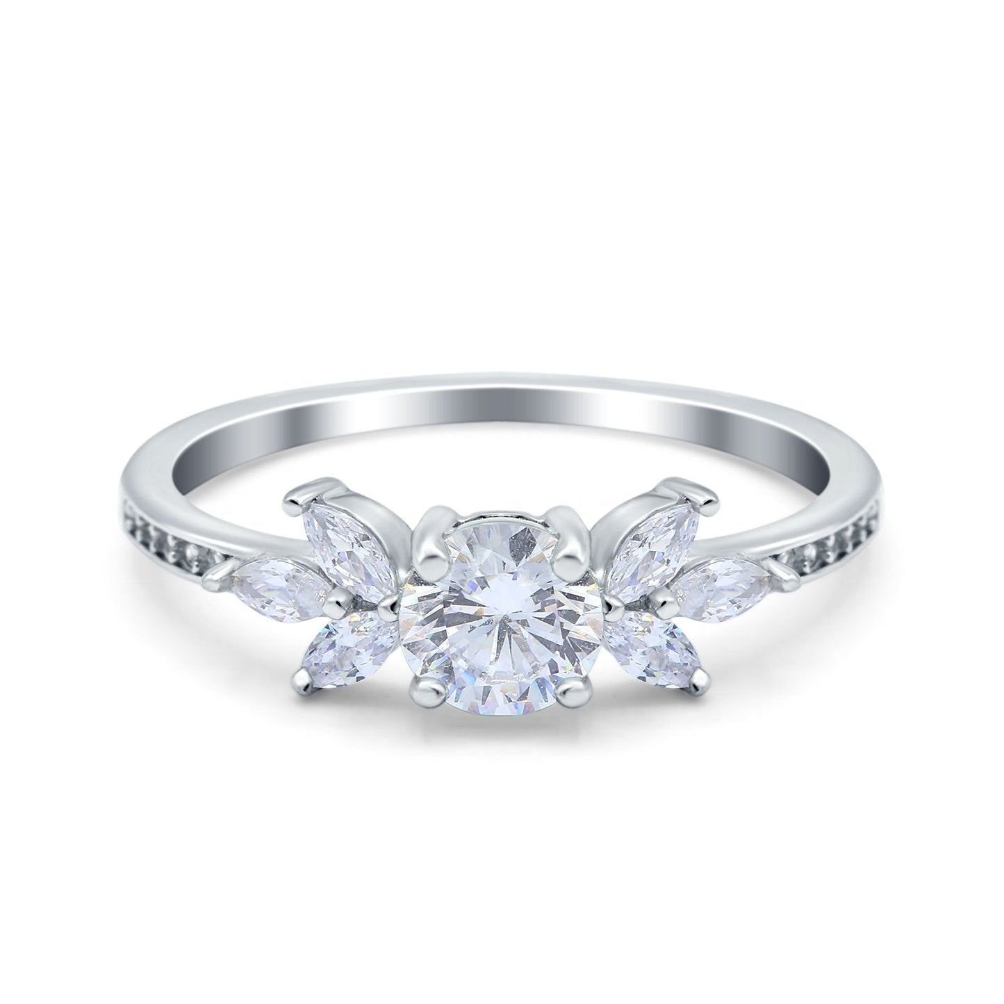 Marquise Cubic Zirconia Wedding Ring