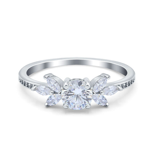 Marquise Cubic Zirconia Wedding Ring