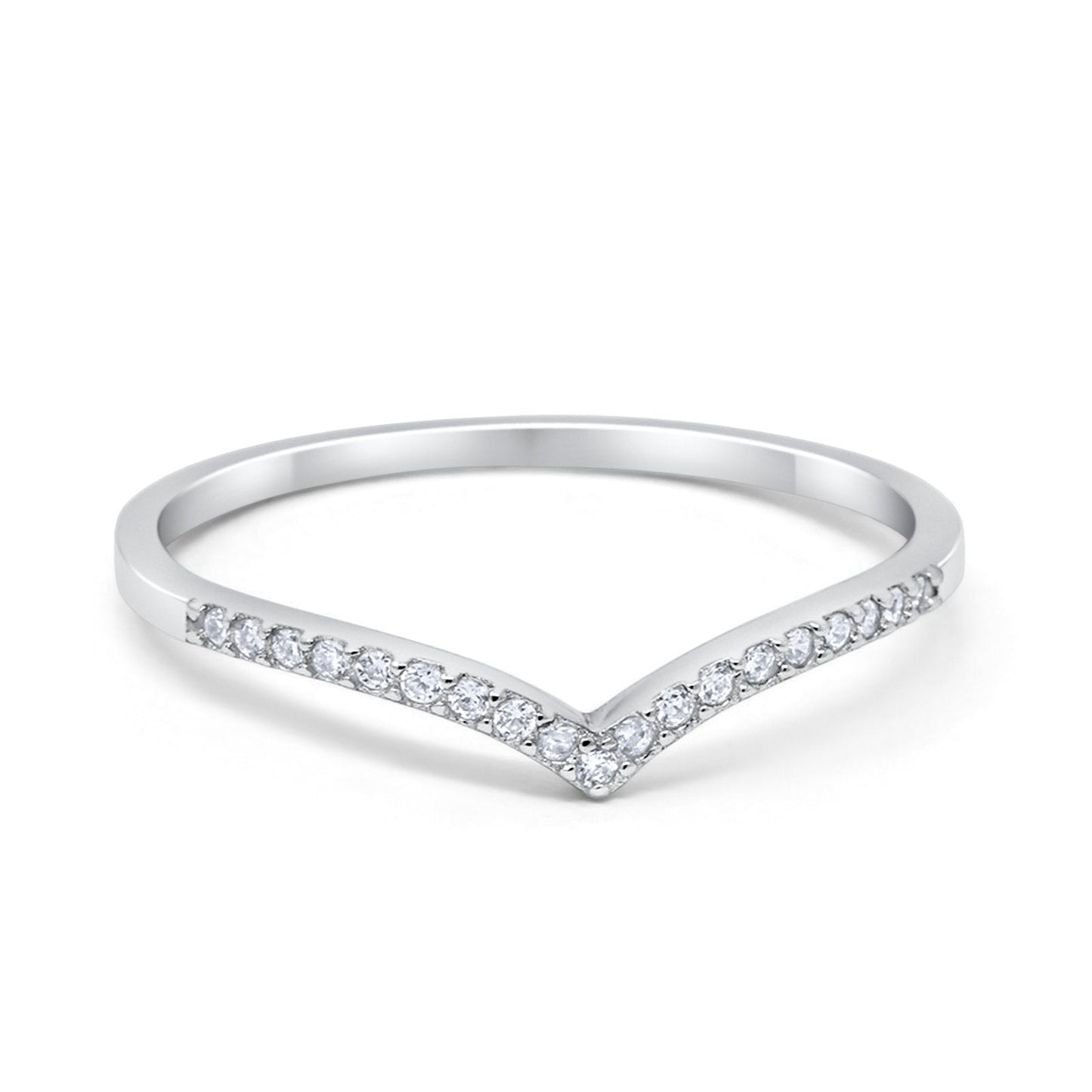 Eternity Simulated Cubic Zirconia Wedding Band Ring