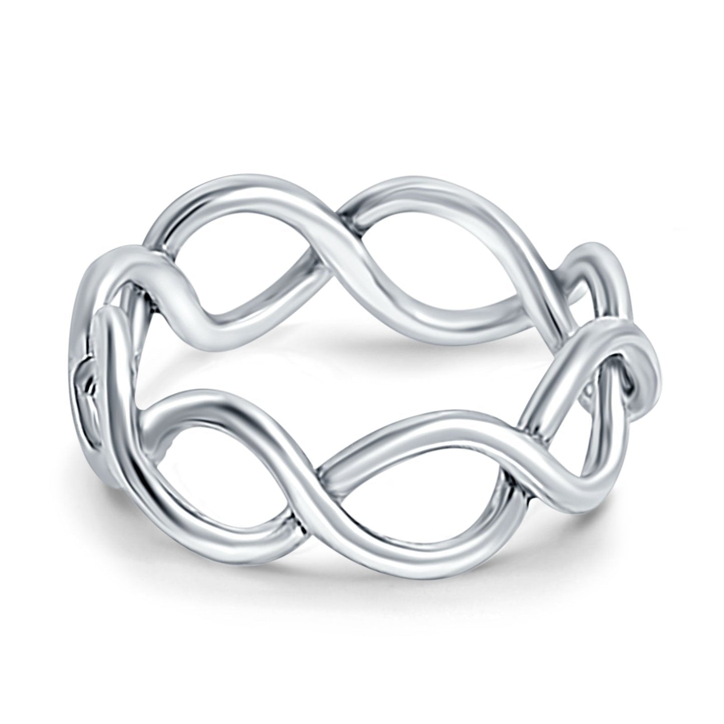  Infinity Braided Crossover Ring