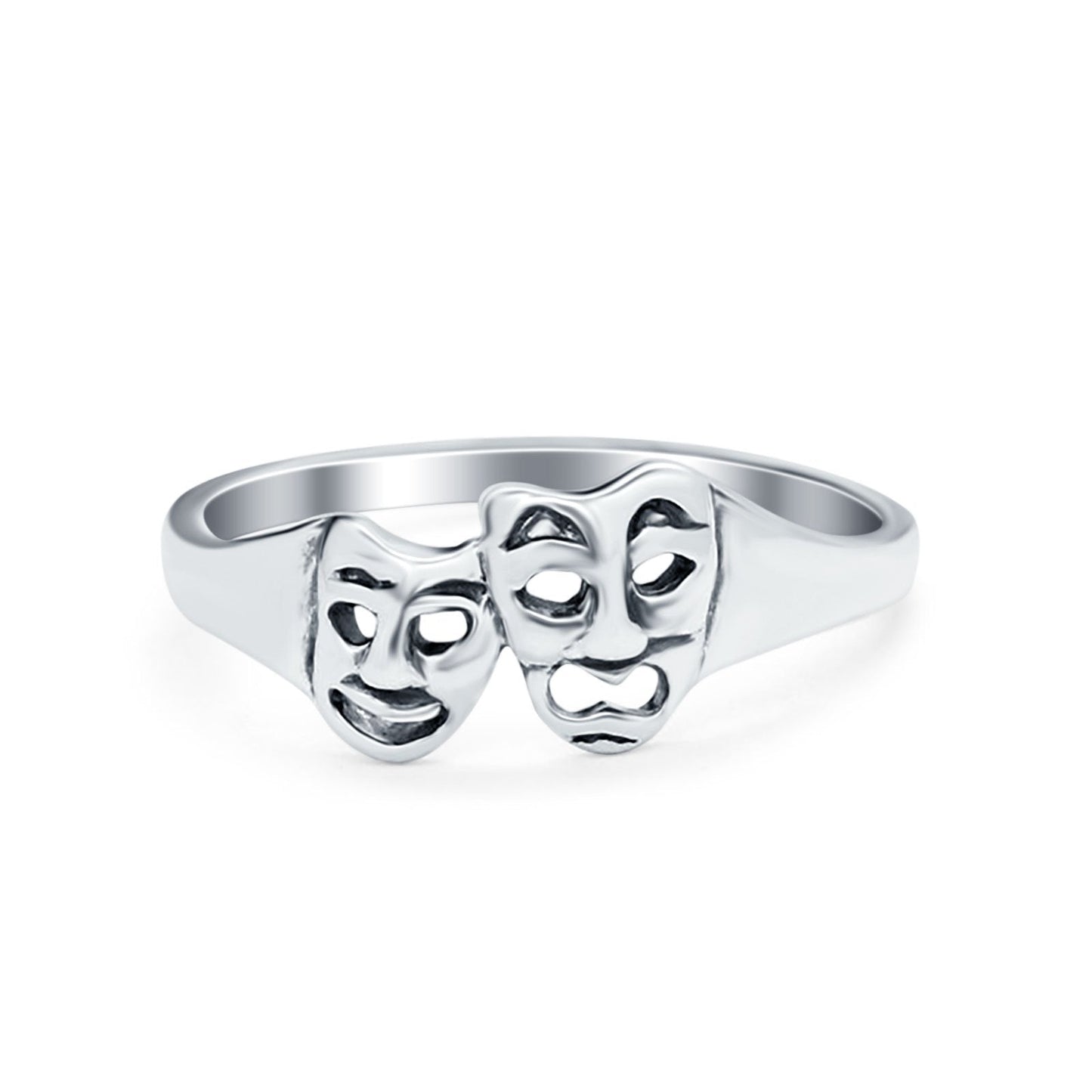 Tragedy Mask Ring 