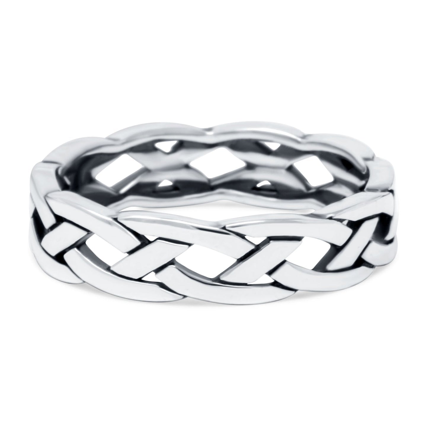 Braid Ring Oxidized Band (5mm)