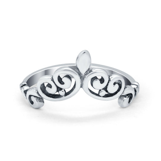 Heart Filigree V Ring