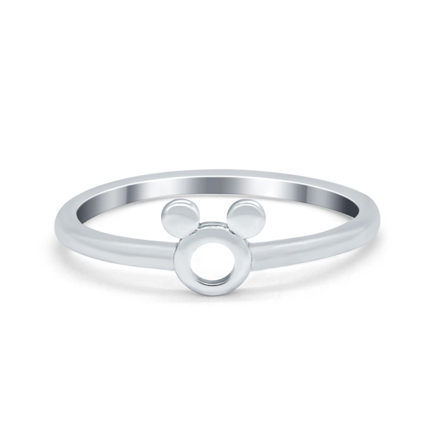 Petite Dainty Round Plain Rings Band