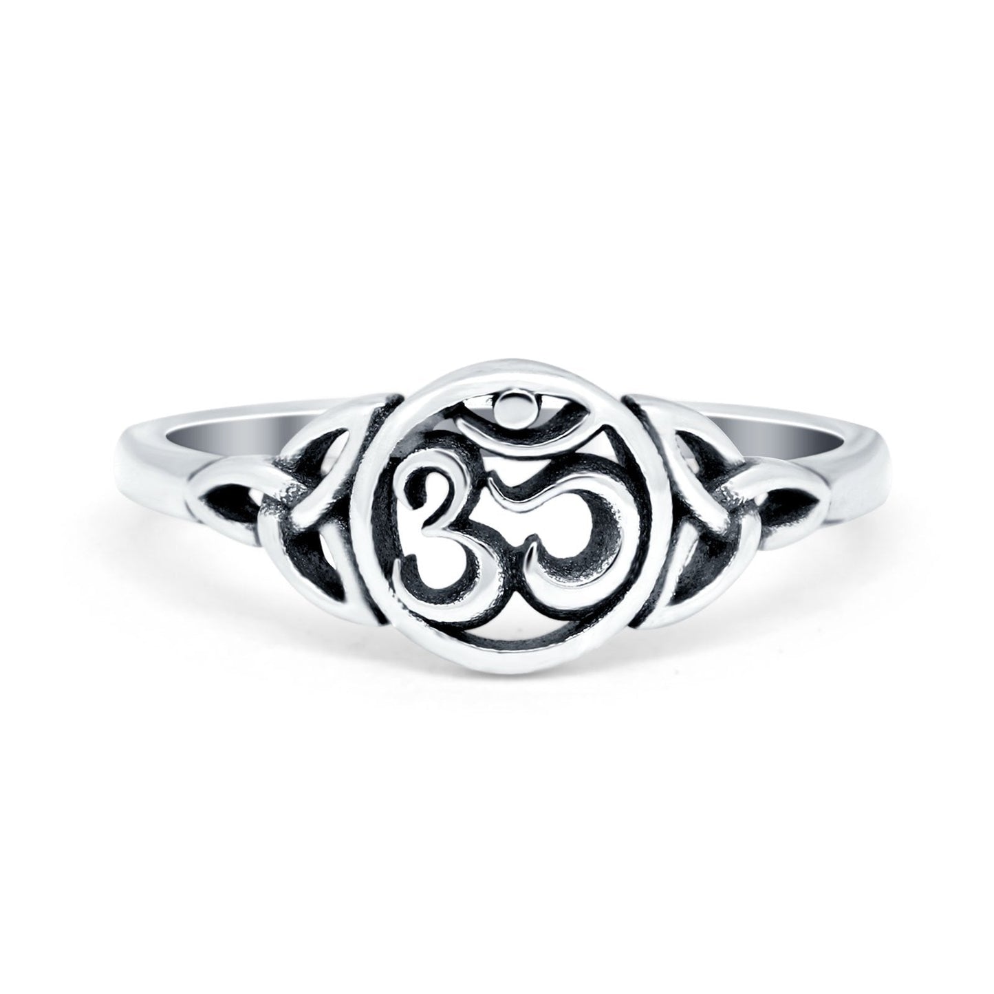 OM Ring 925 Sterling Silver