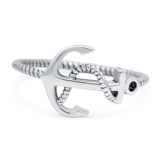 Anchor Ring Oxidized Band (10mm)