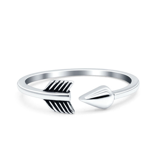 Arrow Band Oxidized Ring (5mm)