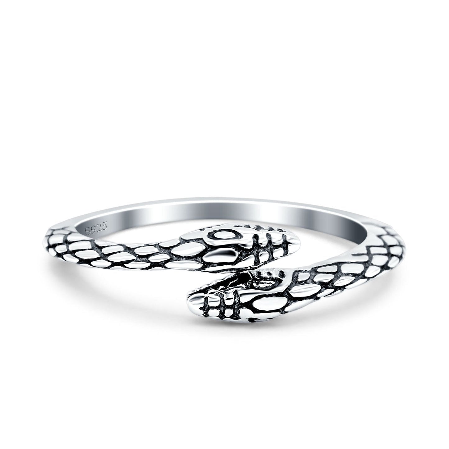 Snakes Band Oxidized Ring (5.5mm)