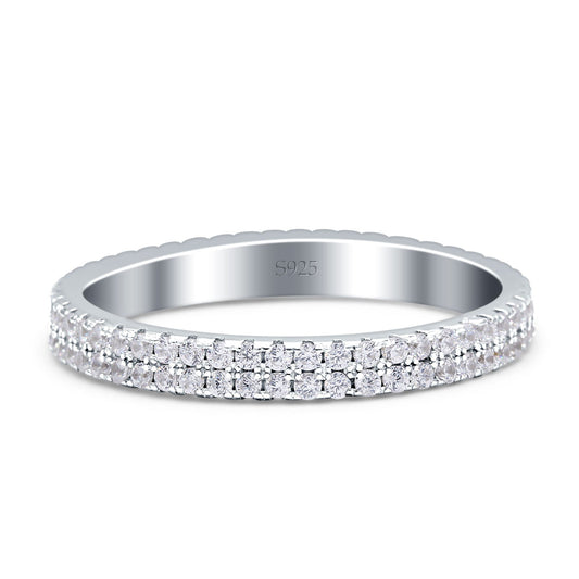 Full Eternity Ring Stackable Cubic Zirconia