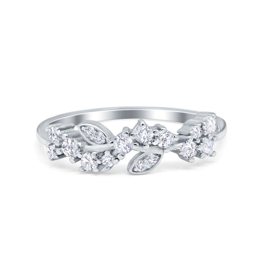 Leaf Eternity Wedding Ring