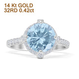 Round Halo Diamond Ring