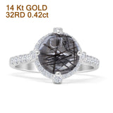 Round Halo Diamond Ring