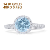 Round Halo Diamond Ring